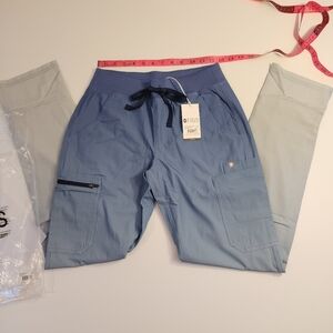 Figs FreeX Women's XST Ombre Ocean Mist Lined Scrub Pants